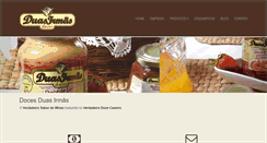 Desktop Screenshot of docesduasirmas.com.br