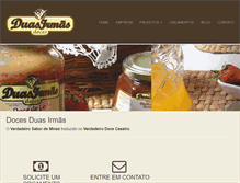 Tablet Screenshot of docesduasirmas.com.br